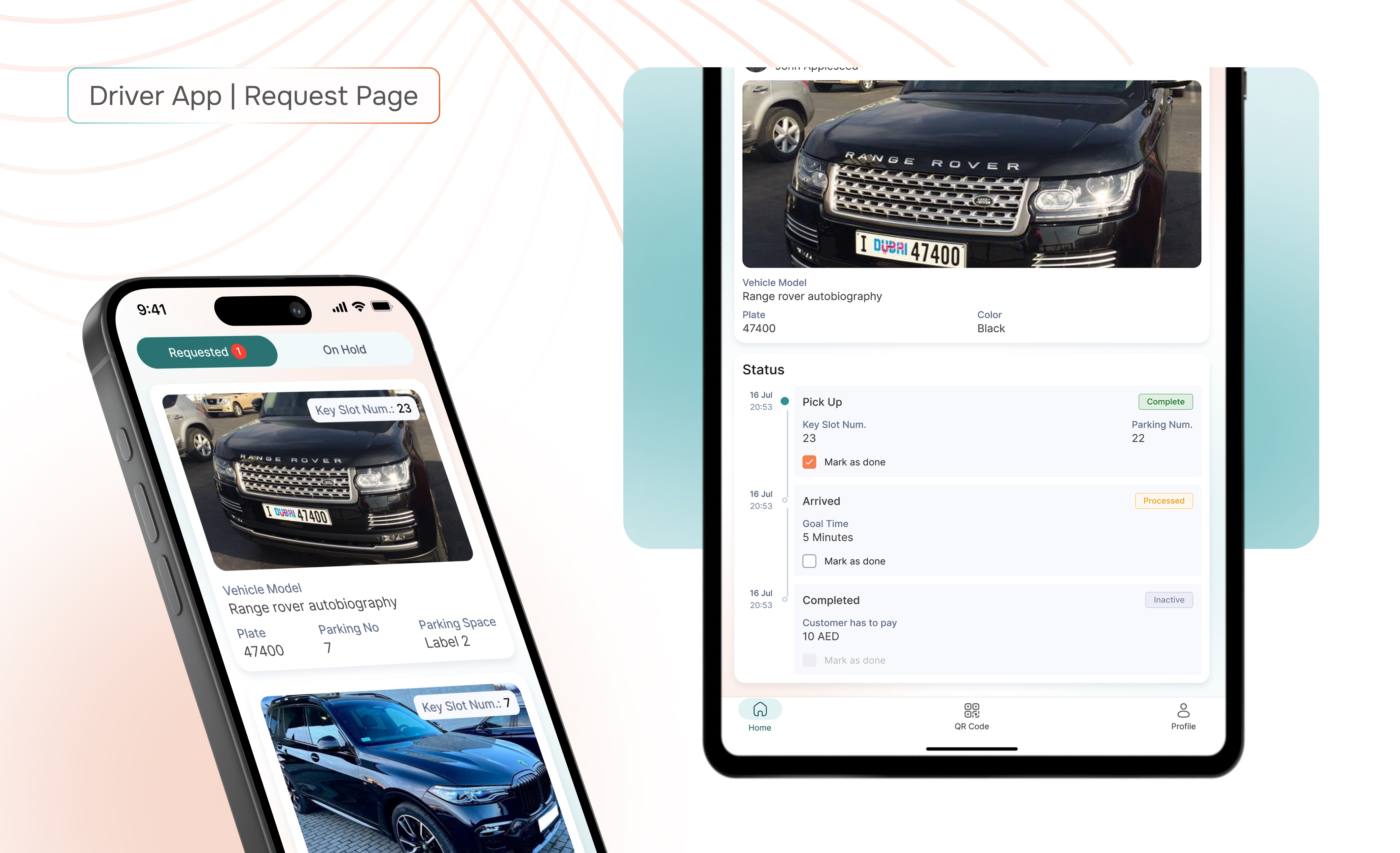 Parknha Driver App_Request_page